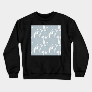 Line Art Spring Seamless Pattern Design Crewneck Sweatshirt